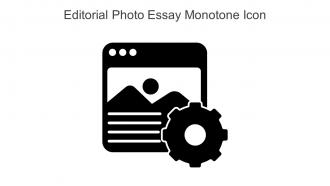 Editorial Photo Essay Monotone Icon In Powerpoint Pptx Png And Editable Eps Format