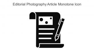 Editorial Photography Article Monotone Icon Icon In Powerpoint Pptx Png And Editable Eps Format