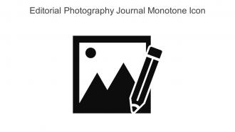 Editorial Photography Journal Monotone Icon Icon In Powerpoint Pptx Png And Editable Eps Format