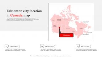 Edmonton City Location In Canada Map