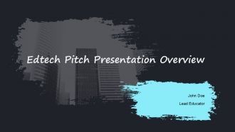 Edtech Pitch PPT Slides AT Edtech Pitch PPT Slides AT
