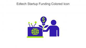 Edtech Startup Funding Colored Icon In Powerpoint Pptx Png And Editable Eps Format
