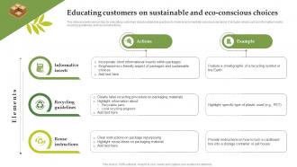 Educating Customers On Sustainable And Eco Transitioning To Sustainable Sustainability SS