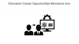Education Career Opportunities Monotone Icon In Powerpoint Pptx Png And Editable Eps Format