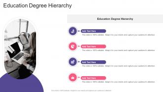 Education Degree Hierarchy In Powerpoint And Google Slides Cpb