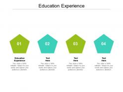 Education experience ppt powerpoint presentation slides designs download cpb