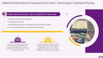 Education Industry Digitalization With Technology In Admission Process Training Ppt