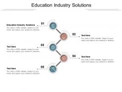 Education industry solutions ppt powerpoint presentation show influencers cpb
