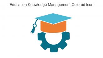 Education Knowledge Management Colored Icon In Powerpoint Pptx Png And Editable Eps Format