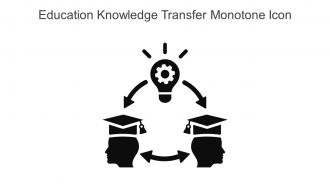 Education Knowledge Transfer Monotone Icon In Powerpoint Pptx Png And Editable Eps Format