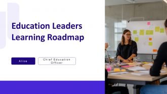 Education Leaders Learning Roadmap PPT Structure AT