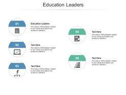 Education leaders ppt powerpoint presentation ideas example introduction cpb