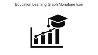 Education Learning Graph Monotone Icon In Powerpoint Pptx Png And Editable Eps Format