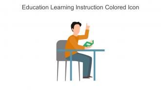 Education Learning Instruction Colored Icon In Powerpoint Pptx Png And Editable Eps Format