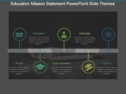 Education mission statement powerpoint slide themes