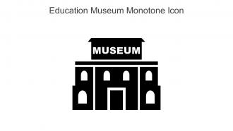 Education Museum Monotone Icon In Powerpoint Pptx Png And Editable Eps Format