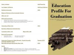 Education profile for graduation