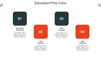 Education Pros Cons Ppt Powerpoint Presentation Outline Infographics Cpb