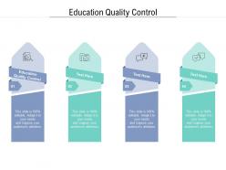 Education quality control ppt powerpoint presentation outline background designs cpb