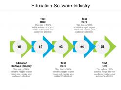 Education software industry ppt powerpoint presentation show deck cpb