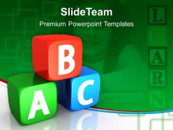 Education templates for powerpoint blocks success ppt themes