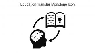 Education Transfer Monotone Icon In Powerpoint Pptx Png And Editable Eps Format