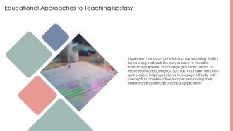 Educational Approaches To Teaching Isostasy Ppt Presentation ST AI SS