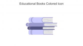 Educational Books Colored Icon In Powerpoint Pptx Png And Editable Eps Format