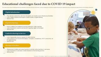 Educational Challenges Faced Due To Covid 19 Impact