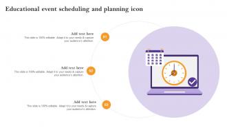 Educational Event Scheduling And Planning Icon