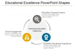 Educational excellence powerpoint shapes