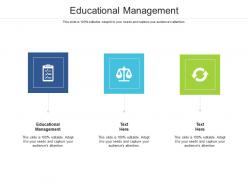 Educational management ppt powerpoint presentation ideas influencers cpb