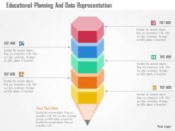 Educational planning and data representation flat powerpoint design