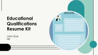 Educational Qualifications Resume Kit PPT Presentation AT