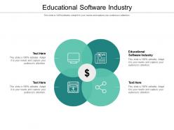 Educational software industry ppt powerpoint presentation gallery graphics cpb