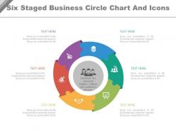 Ee six staged business circle chart and icons flat powerpoint design