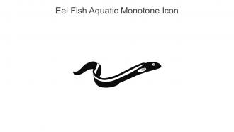 Eel Fish Aquatic Monotone Icon In Powerpoint Pptx Png And Editable Eps Format