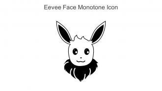 Eevee Face Monotone Icon In Powerpoint Pptx Png And Editable Eps Format