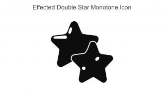 Effected Double Star Monotone Icon In Powerpoint Pptx Png And Editable Eps Format