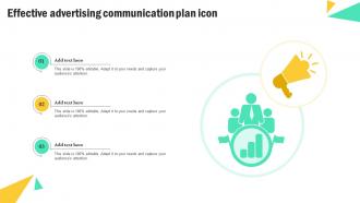 Effective Advertising Communication Plan Icon