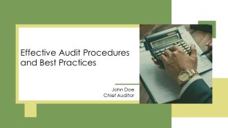 Effective Audit Procedures And Best Practices PPT Designs AT