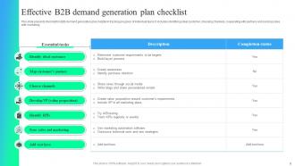 Effective B2B Demand Generation Plan Powerpoint Ppt Template Bundles Good Graphical