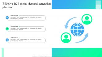 Effective B2B Global Demand Generation Plan Icon