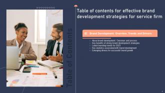 Effective Brand Development Strategies For Service Firm Complete Deck Graphical Engaging