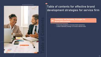 Effective Brand Development Strategies For Service Firm Complete Deck Researched Adaptable