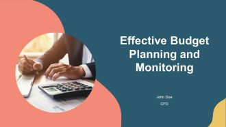 Effective Budget Planning And Monitoring PPT Presentation AT