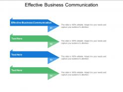 Effective business communication ppt powerpoint presentation show slides cpb