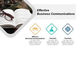 Effective business communications ppt powerpoint presentation slides example cpb