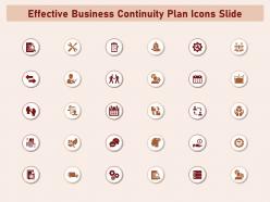Effective business continuity plan icons slide powerpoint presentation icons