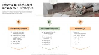 Effective Business Debt Management Strategies